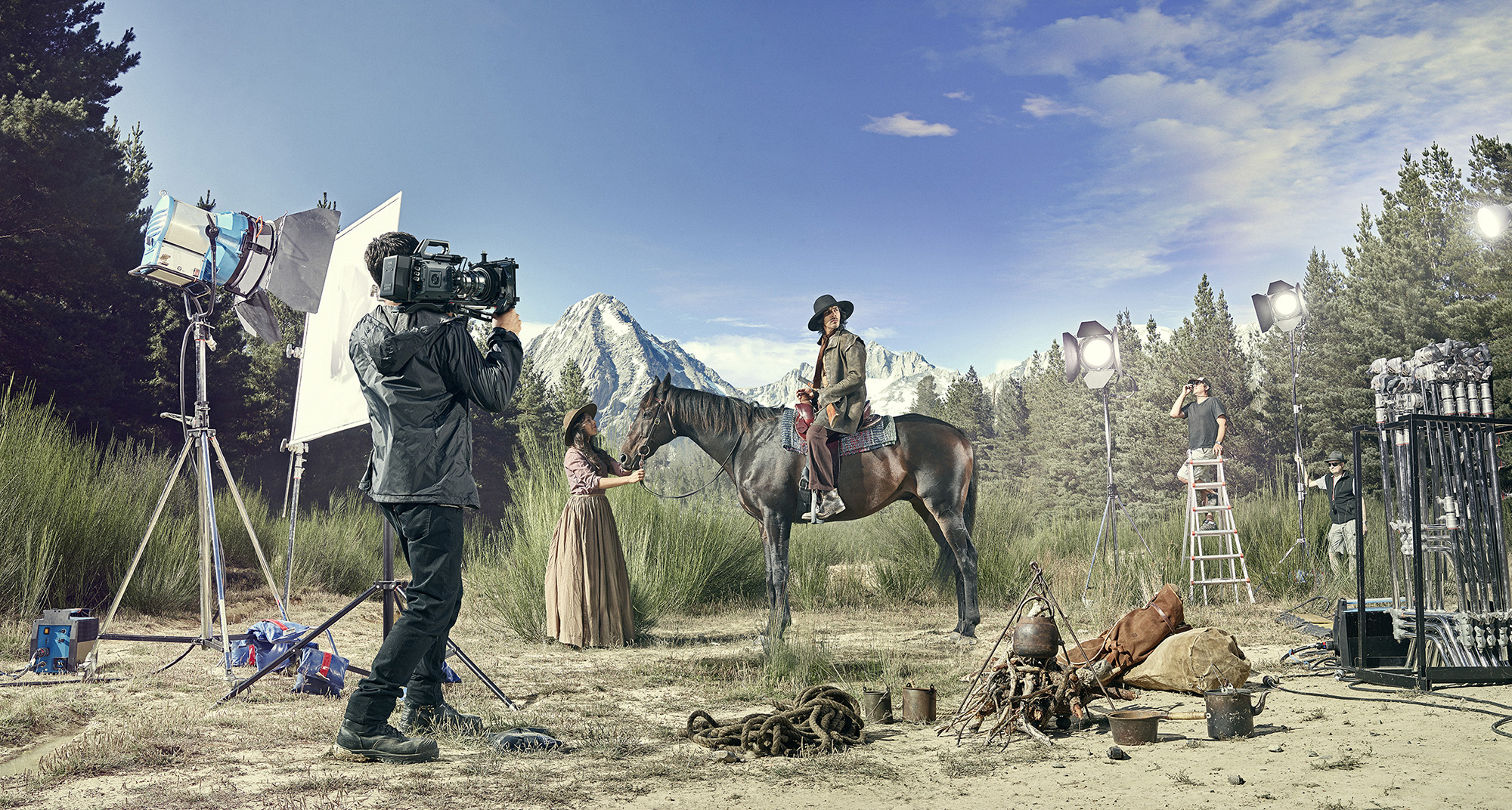 retouched western style image for blackmagic design